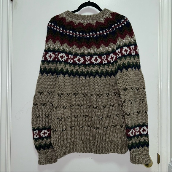 Vintage Apollo Rossi Men’s Fair Isle Sweater Size Medium Pattern Knit - Picture 5 of 8